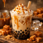 Caramel crush milk tea